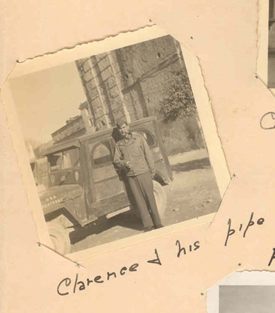 Clarence and his pipe
