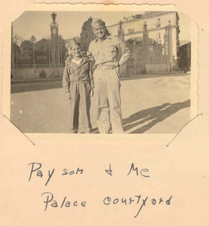 Payson and Me in the Palace courtyard