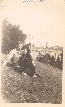Sept 44 couple on hill