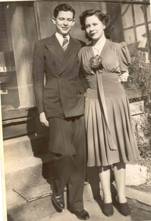 couple by door